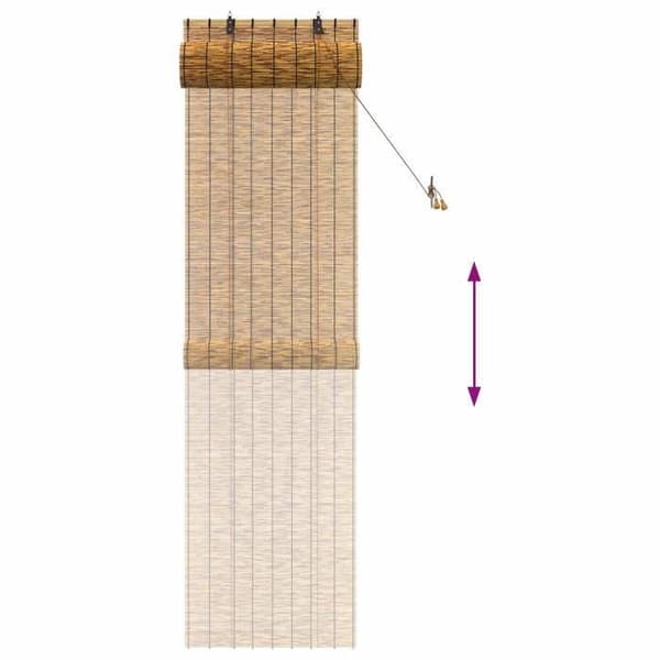 Maison Exclusive - Rullegardin Brun 60 x 220 cm Rør brun