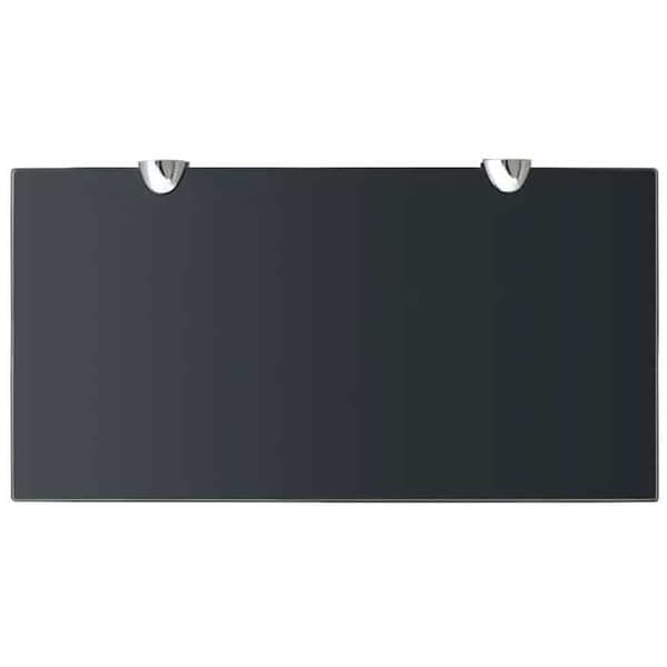 Maison Exclusive - Væghylde Glas 40 x 20 cm 8 mm Matte svart