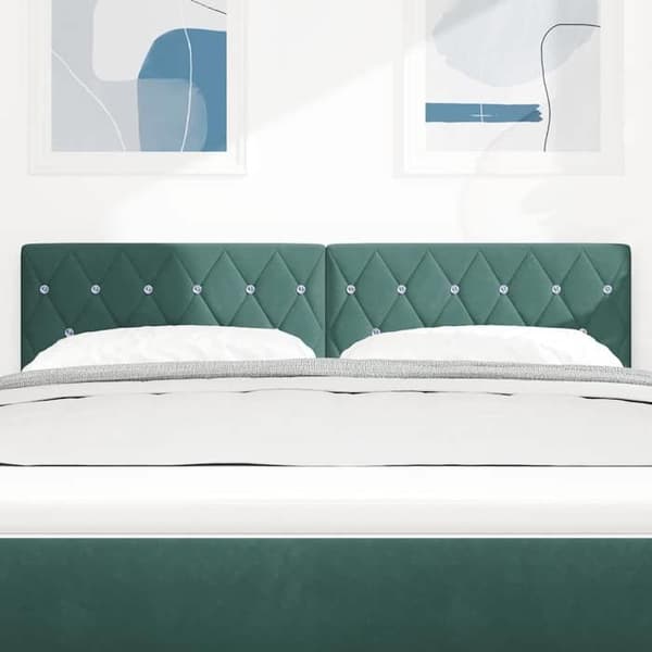 Maison Exclusive - Hovedgærde Mørkegrøn 144 cm Velour