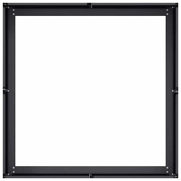 Maison Exclusive - Sort jardinière 80x80x30 cm stål