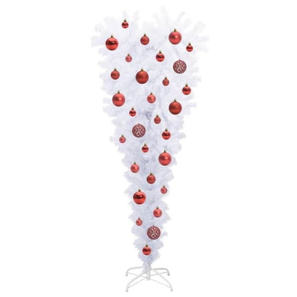 Kunstig juletræ - EKSKLUSIV HUS - 120 cm - 150 hvide LED - PVC & stål - USB Vit
