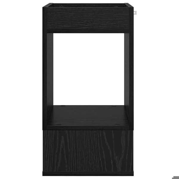 Maison Exclusive - Sidebord 2 dele Sort eg 30 x 30 x 56 cm