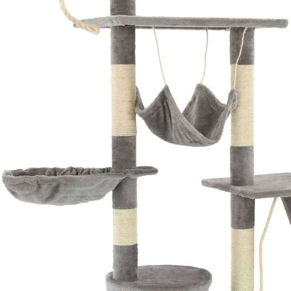 Maison Exclusive - Kattträd med sisal klösträ för 230-250 cm Grå Grå