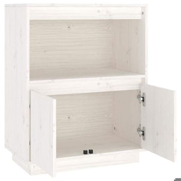 Maison Exclusive - Buffé Vit 60x34x75 cm Massivt furu Vit