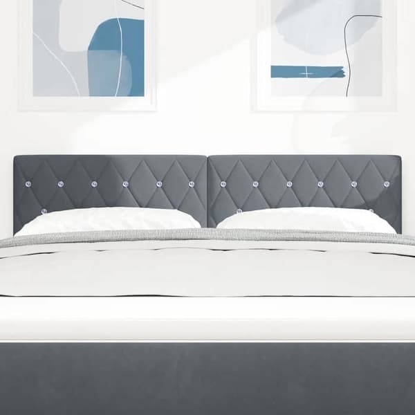 Maison Exclusive - Mörkgrå sänggavel 144 cm Sammet