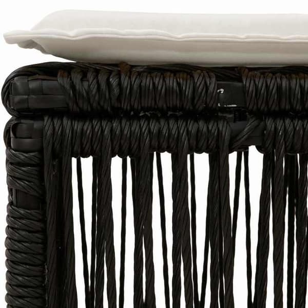 Maison Exclusive - Svart polyrotinpall Svart