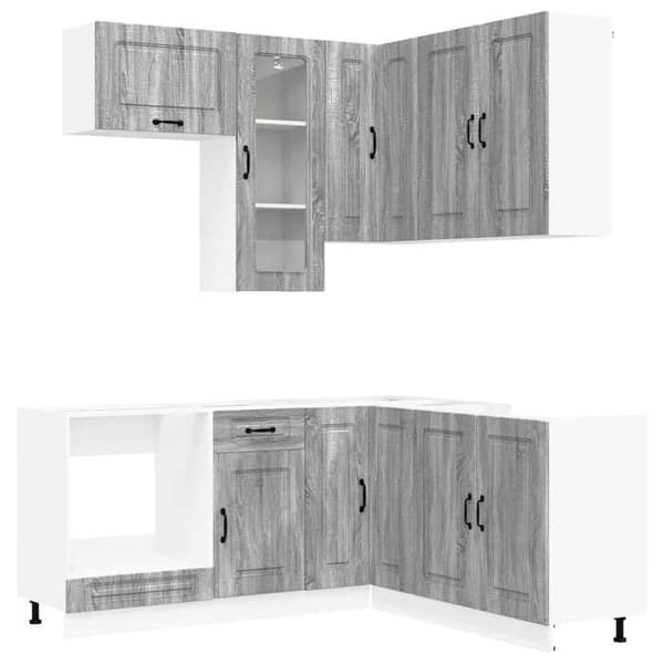 Köksenhet - EXKLUSIVT HUS - KALMAR - Grå Sonoma - Ingenjörsträ - 8 delar Sonoma grå
