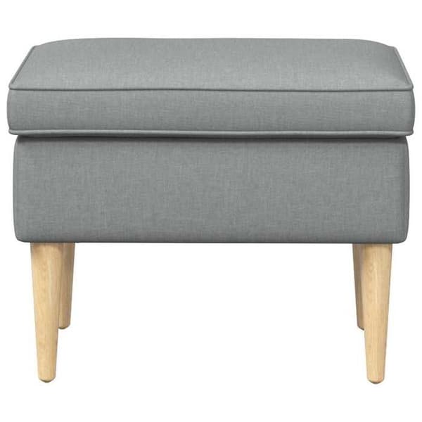 Maison Exclusive - Puff Ljusgrå 55 x 35 x 41 cm Polyester