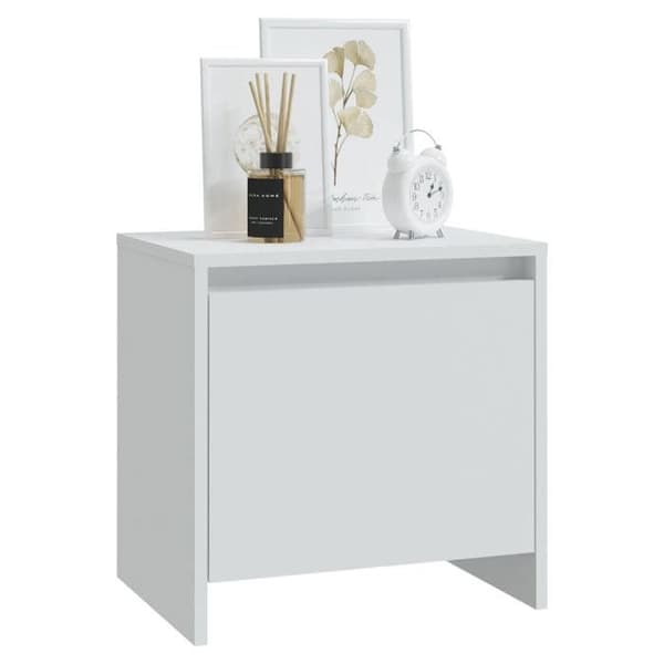Maison Exclusive - Sängbord vit 45x34x44,5 cm ingenjörsträ Vit
