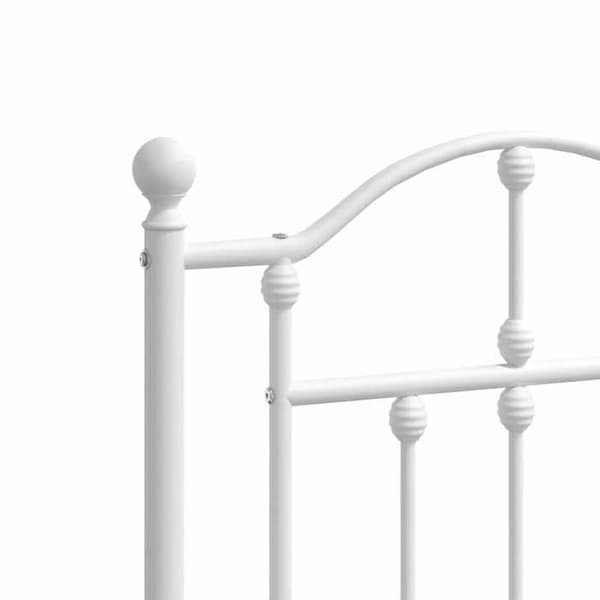 Maison Exclusive - Erstatnings hovedgærde metal hvid 135 cm