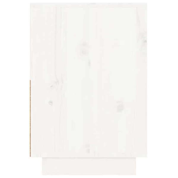 Maison Exclusive - Natborde 2 stk Hvid 60x34x51 cm Solid fyrretræ Vit