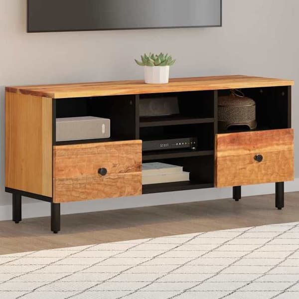 Maison Exclusive - TV-møbel 100x33x46 cm i solid akacietræ