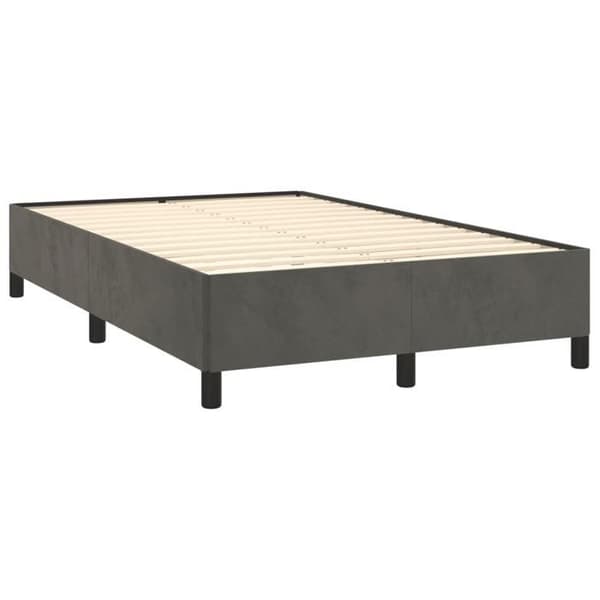Maison Exclusive - Lamelsiftnet seng med mørkegrå LED-madras 120x190 cm
