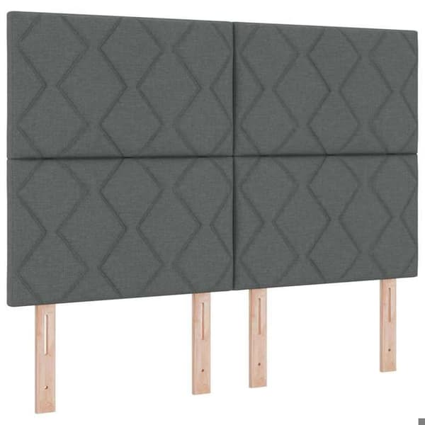 Maison Exclusive - Mörkgrå sänggavel 144 cm tyg