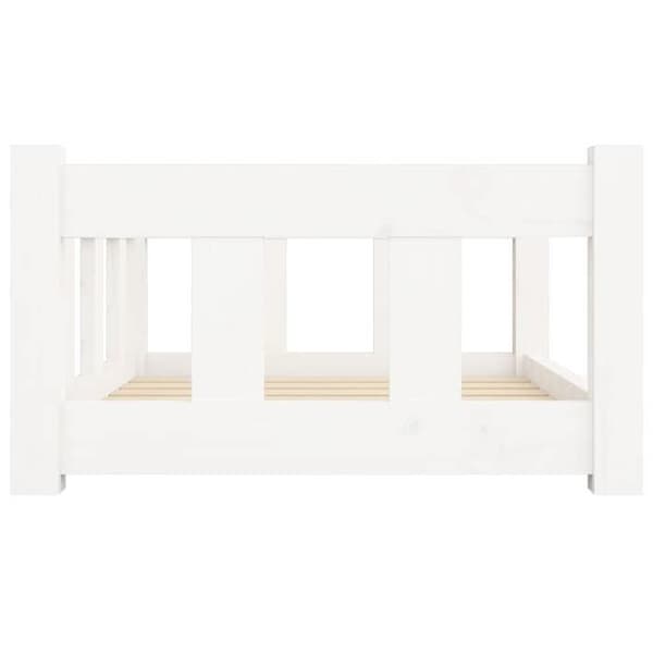 Maison Exclusive - Hundeseng Hvid 65,5x50,5x28 cm Solid fyrretræ