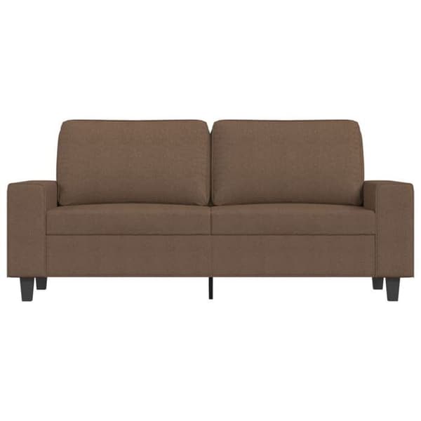 Maison Exclusive - Soffa 2-sits Brun 140 cm Tyg