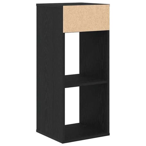 Maison Exclusive - Bibliotek sort 34x31x80 cm ingeniørtræ