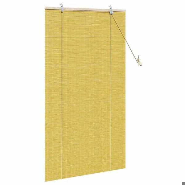 Maison Exclusive - Rullgardin Gul 90 x 160 cm Bambus Gul