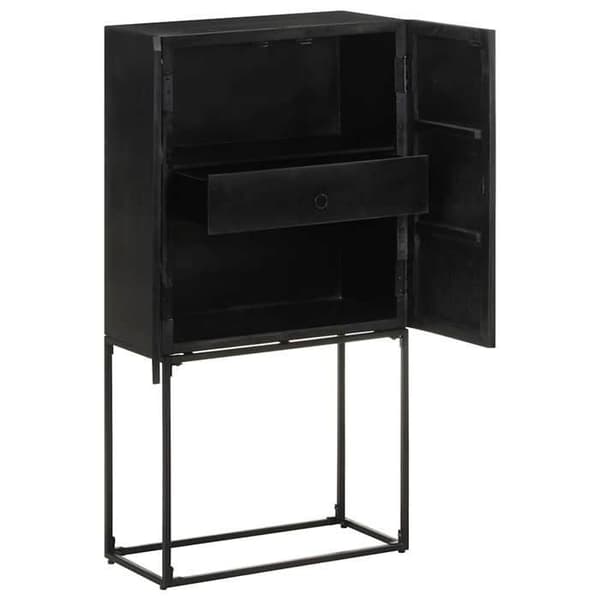Maison Exclusive - Buffet Sort 60x30x120 cm Massivt akacietræ og mangotræ