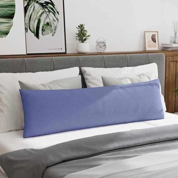 Maison Exclusive - Soffkuddar 2 st tyg Blå denim 145 x 40 cm denim blå