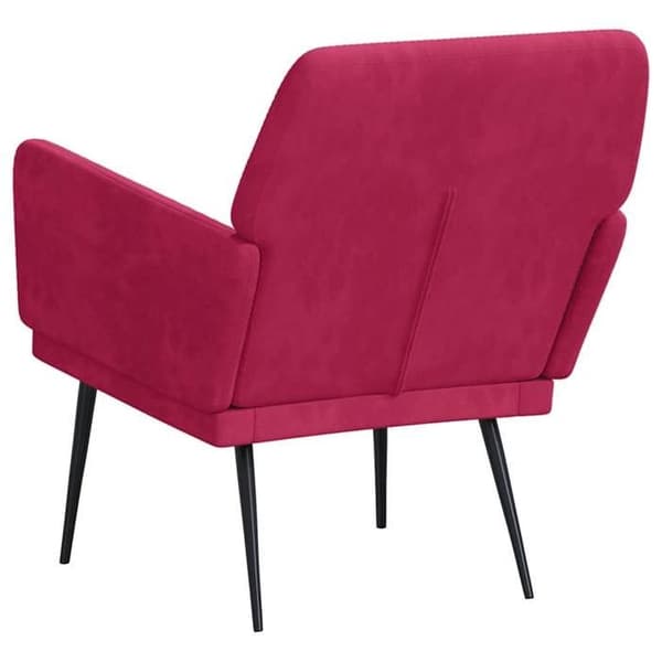 Maison Exclusive - Bordeaux punainen nojatuoli 62x79x79 cm sametti