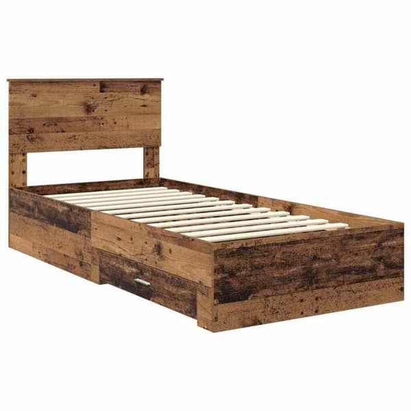 Maison Exclusive - Vanha puukehys sängylle 90 x 200 cm Insinööripuu