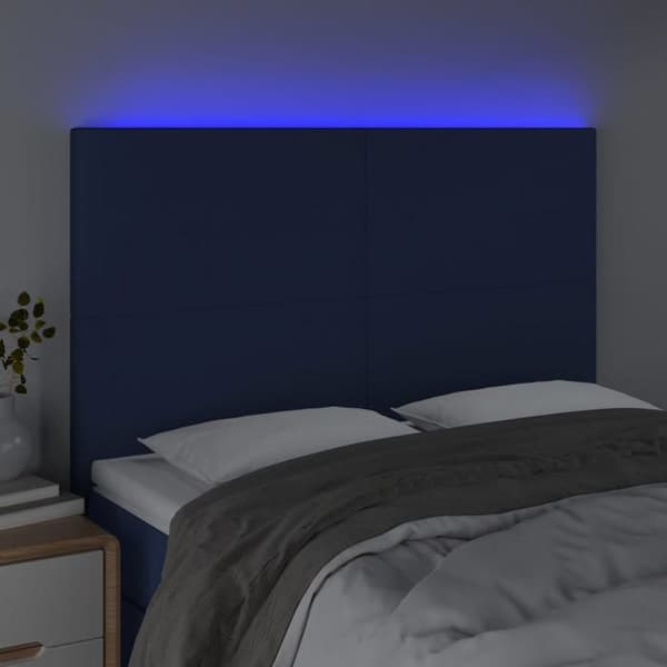 Hovedgærde - Eksklusivt Hus - Blå - Indbygget multicolor LED - Højdejusterbar blå