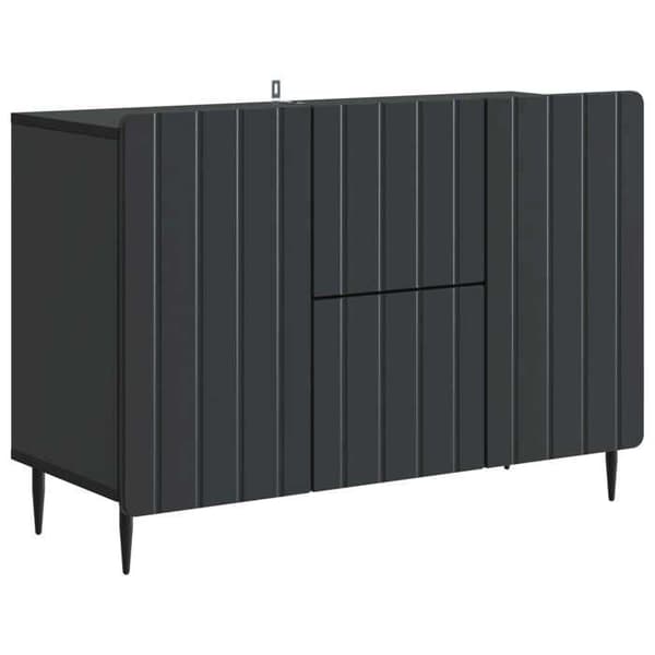 Maison Exclusive - Buffet med skuffe Sort 89 x 34,5 x 62 cm Ingeniørtræ