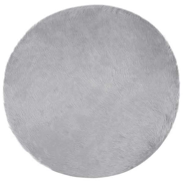 Maison Exclusive - Fusk TAFALLA Matta Grå Ø 100 cm Polyester