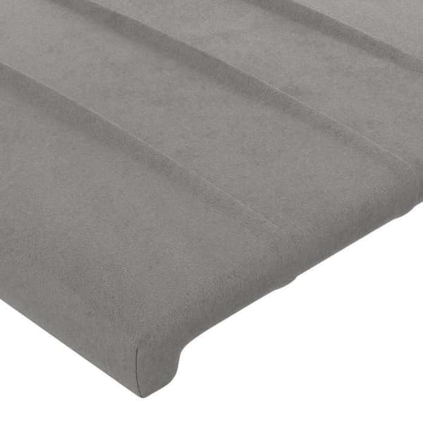 Maison Exclusive - Ljust grå sänggavel 180x5x78/88 cm Sammet