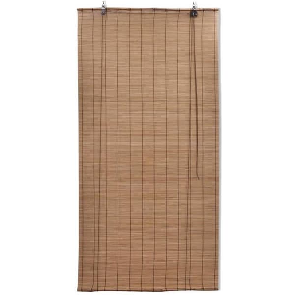 Maison Exclusive - Rullgardiner i bambu 2 st 100x160 cm Brun