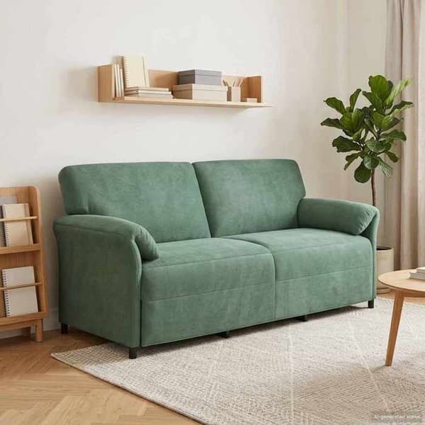 Maison Exclusive - Sofa 3 pladser Grøn Hav 198 x 83 x 95 cm Velour