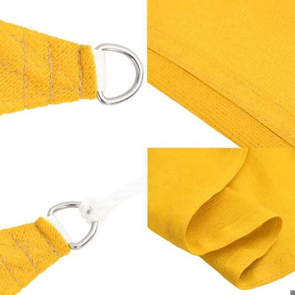 Maison Exclusive - Skuggsegel 160 g/m² triangulär gul 6x6x6 m PEHD