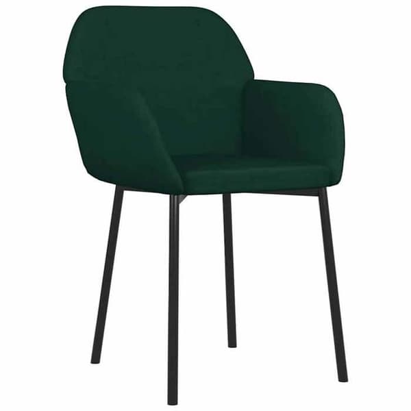 Maison Exclusive - Ruokatuolit 2 kpl Tummanvihreä Sametti