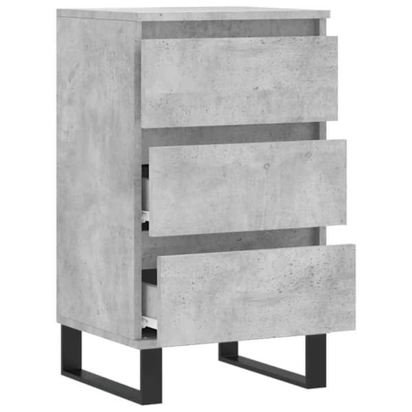 Maison Exclusive - Betonggrå buffé 40x35x70 cm ingenjörsträ