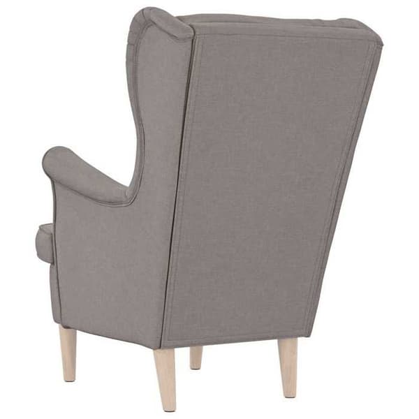 Stol - EKSKLUSIV HUS - 74x84x100 cm - Polyesterstof - Blødt polstring - Farve taupe mol