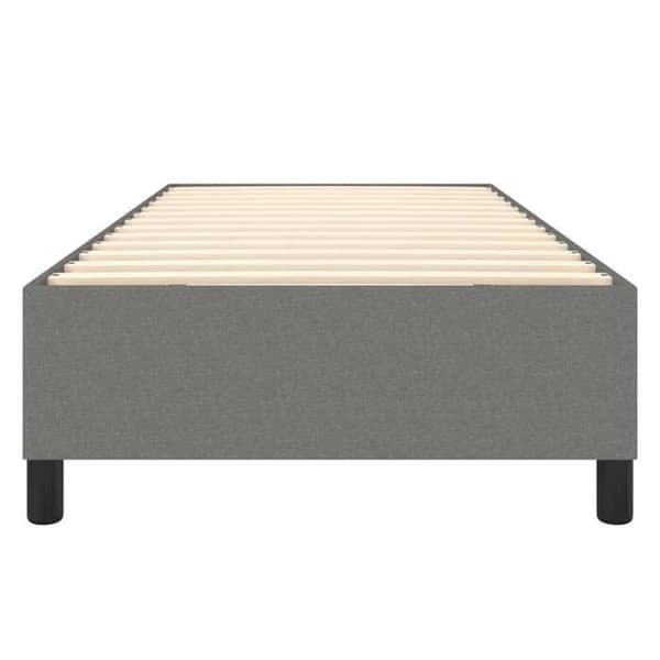 Maison Exclusive - Tummanharmaa jousipatja 80x200 cm kangas mörkgrå