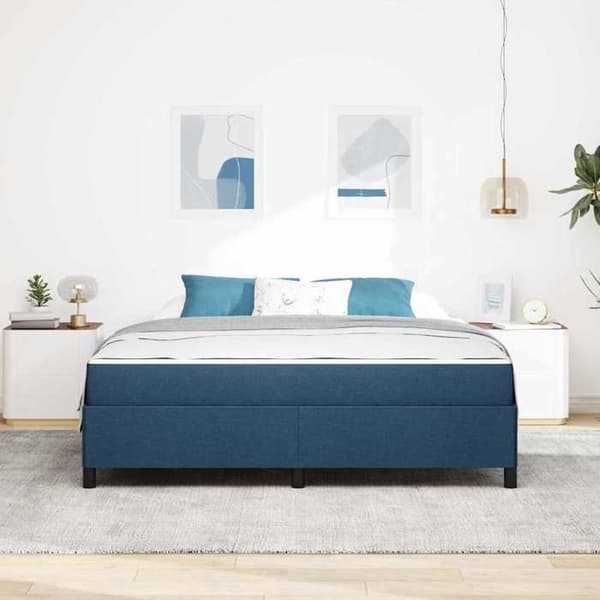 Maison Exclusive - Blå resårmadrass 180 x 200 cm tyg Blå