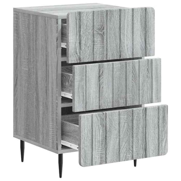 Maison Exclusive - Natteskab Sonoma grå 43 x 41 x 68 cm Ingeniørtræ