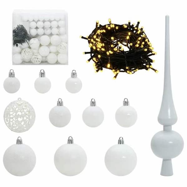 Maison Exclusive - Vaaleanpunainen joulukuusi 210 cm PVC