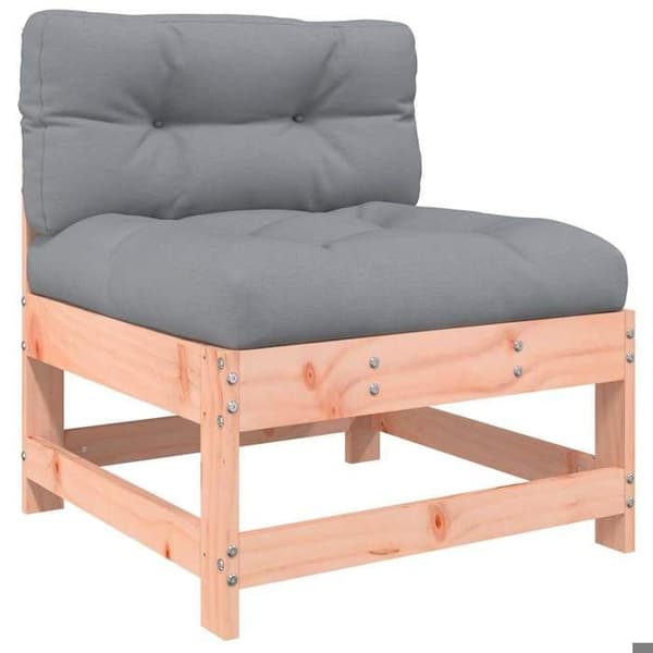 Maison Exclusive - Centrala soffor med kuddar 2 st massiv douglas