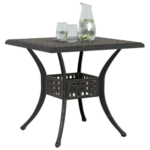 Maison Exclusive - Havebord i bronze 80x80x75 cm støbt aluminium Brons