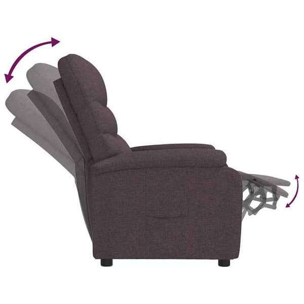 Maison Exclusive - Mørkebrun Recliner Stol i Stof
