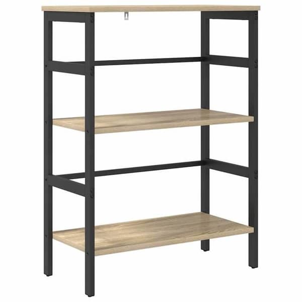 Maison Exclusive - Reol 2 niveauer 60 x 29,5 x 81 cm Ingeniørtræ