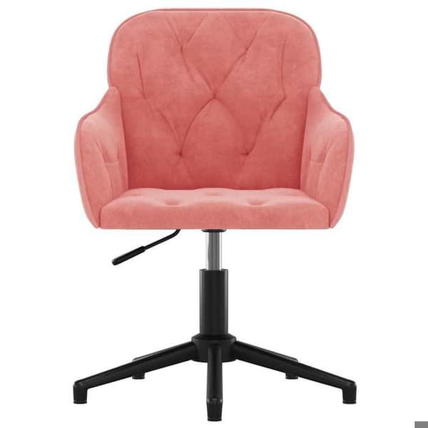 Maison Exclusive - Spisebordsstole med drejefunktion sæt af 2 Rosa Velour
