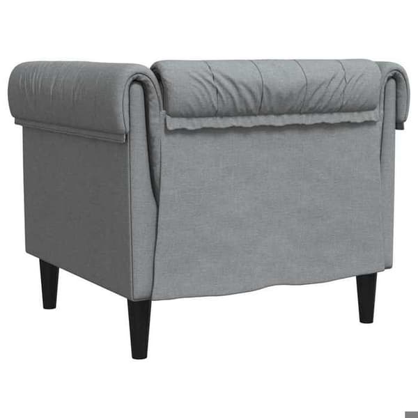 Maison Exclusive - Vaaleanharmaa sohva 78,5 x 74,5 x 74,5 cm Polyesteri