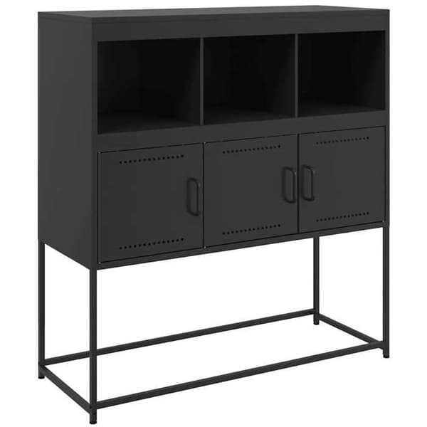 Maison Exclusive - Buffé svart 100,5x39x107 cm stål