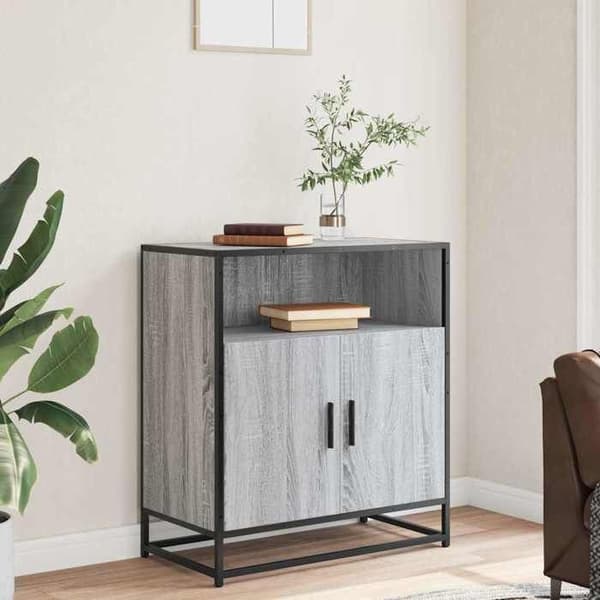 Maison Exclusive - Buffé Sonoma Grå 68x35x76 cm Ingenjörsträ