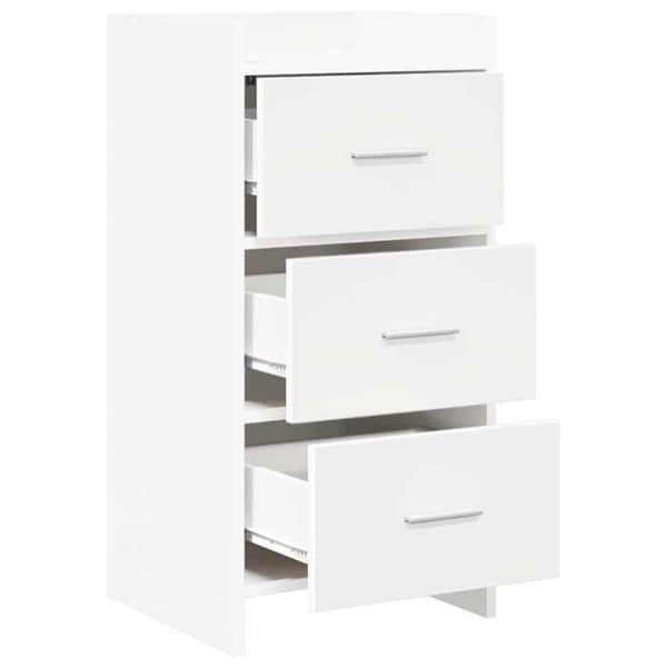 Maison Exclusive - Hvid Buffet 40 x 36 x 80 cm Ingeniørtræ