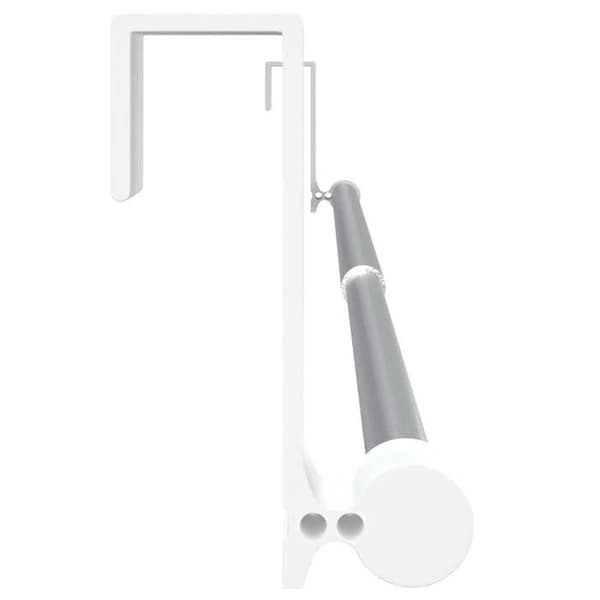 Maison Exclusive - Gardinstänger 2 st vit och silver 40-60 cm aluminium